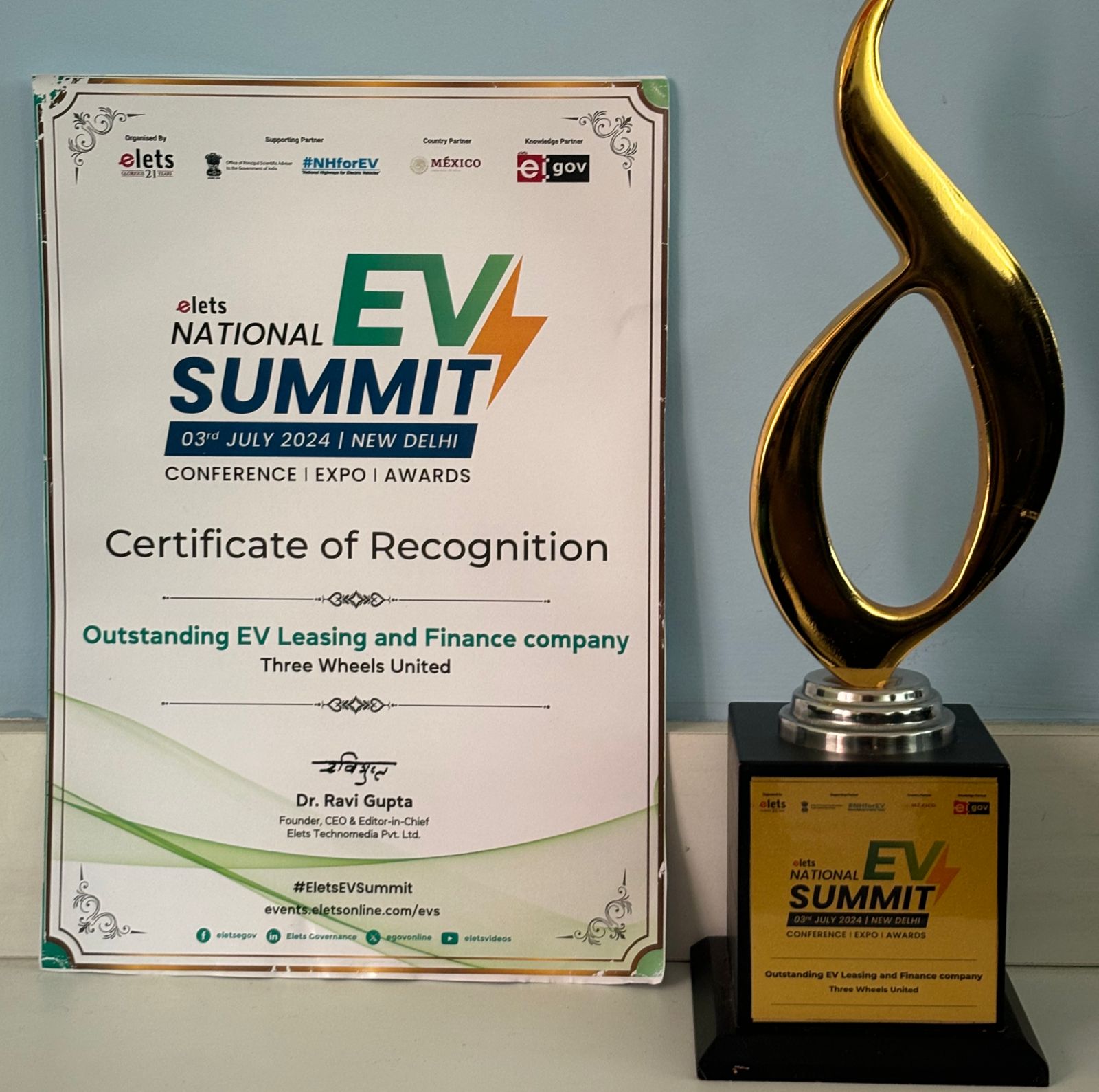 Nation EV Summit award